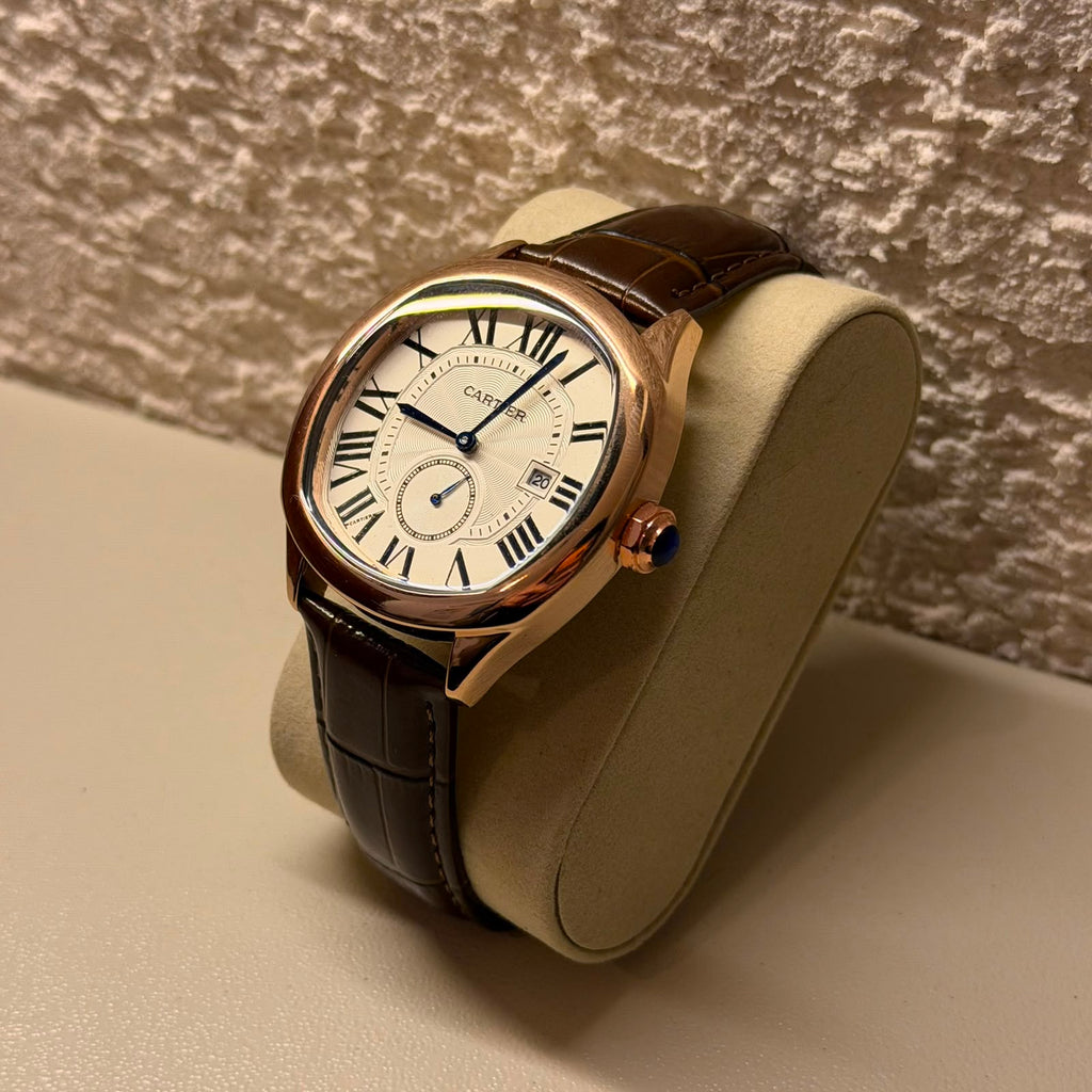 CARTIER DRIVE BROWN LEATHER