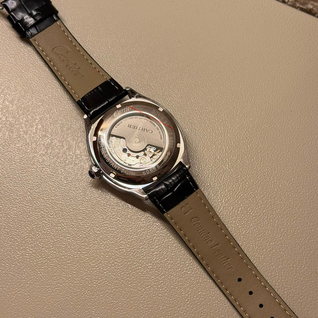 CARTIER DRIVE BLACK LEATHER