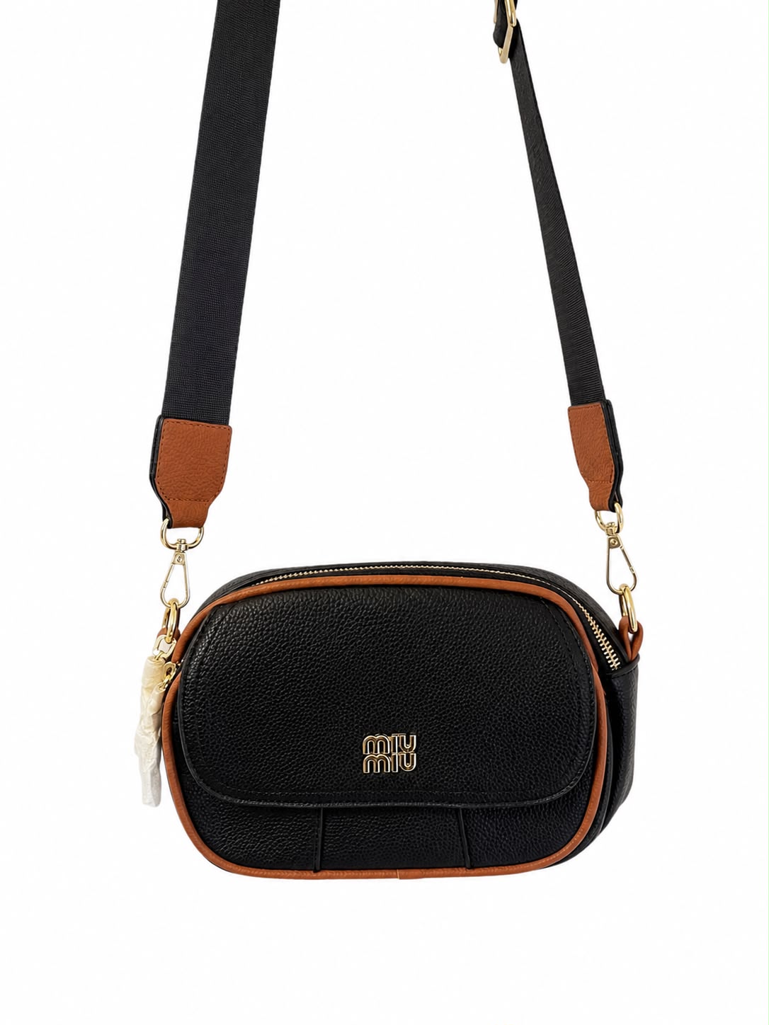 MIU MIU BANDOLERA / BLACK