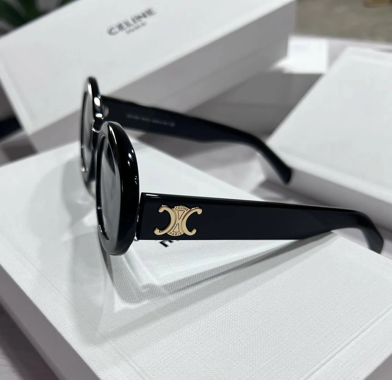 CELINE TRIOMPHE ACETATO BLACK