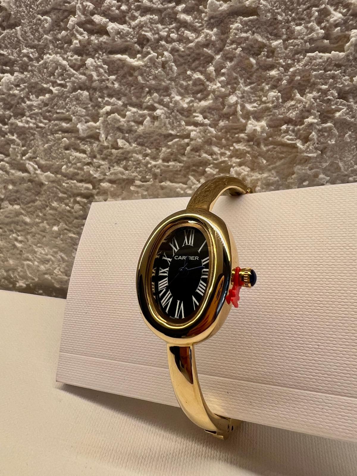 CARTIER BAIGNORE GOLD BLACK