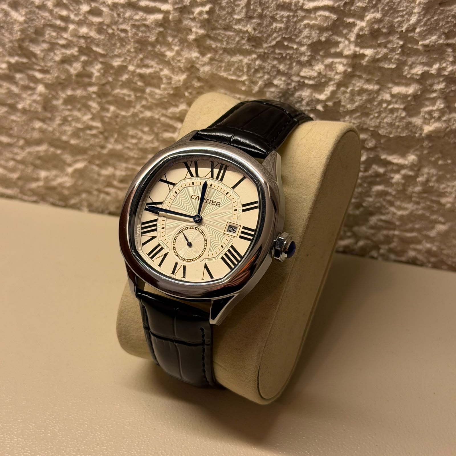 CARTIER DRIVE BLACK LEATHER