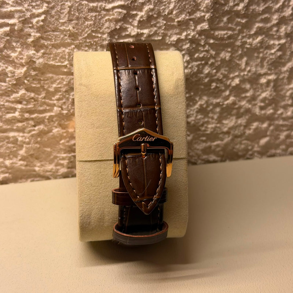 CARTIER DRIVE BROWN LEATHER