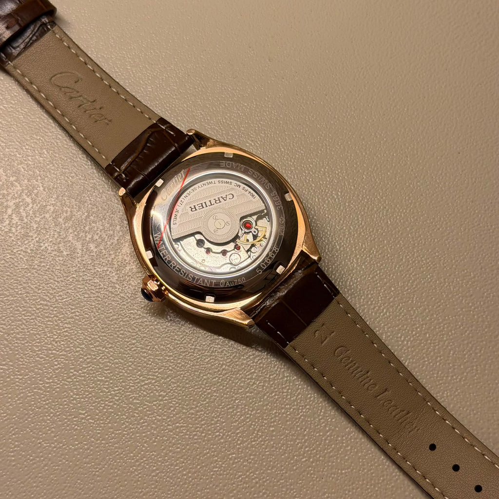 CARTIER DRIVE BROWN LEATHER