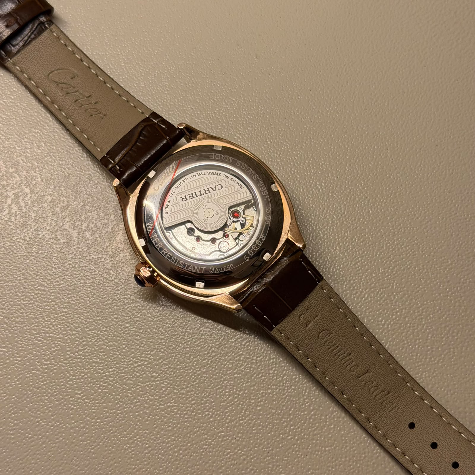 CARTIER DRIVE BROWN LEATHER