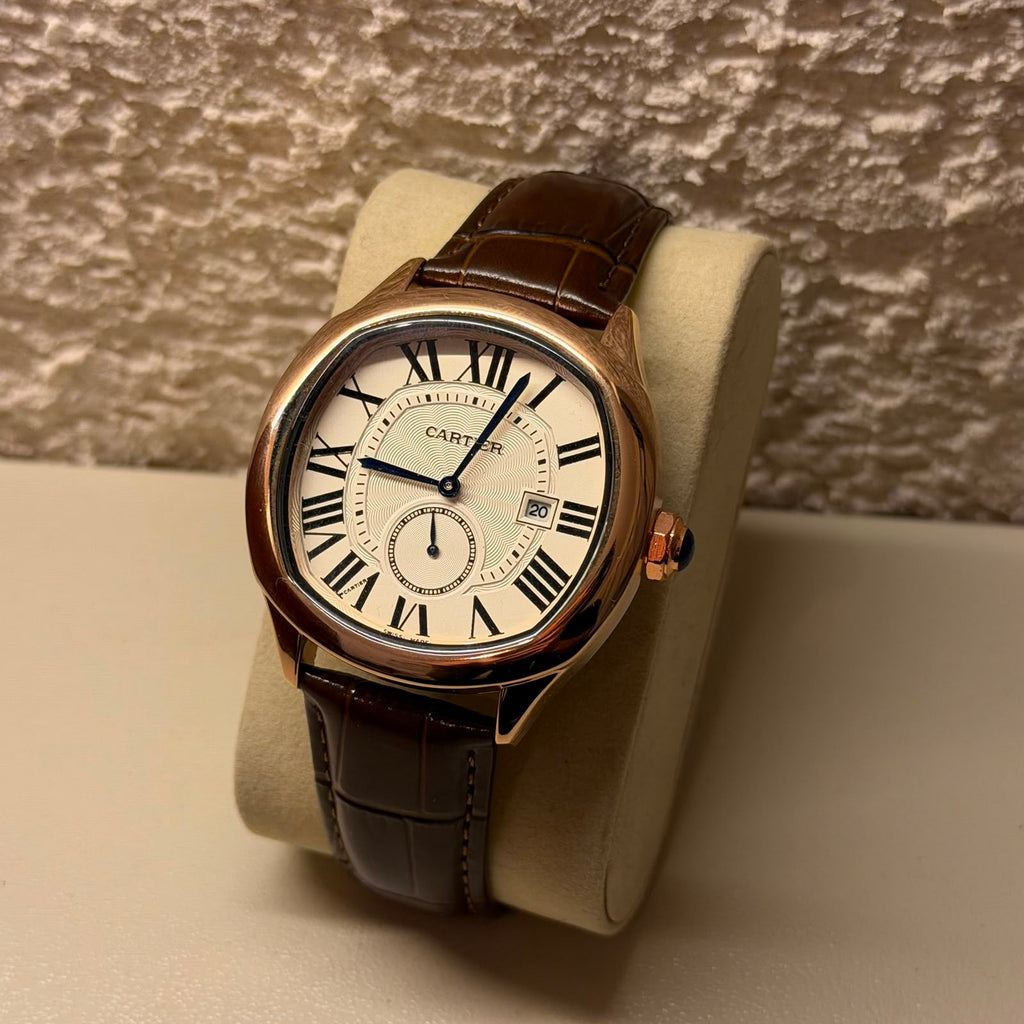 CARTIER DRIVE BROWN LEATHER