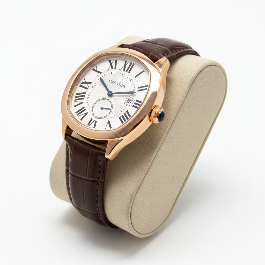 CARTIER DRIVE BROWN LEATHER